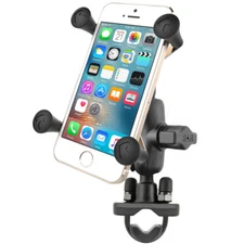 RAM Handlebar Rail Short Arm Mount with X-Grip Holder for Cell Phone iPhone GPS
