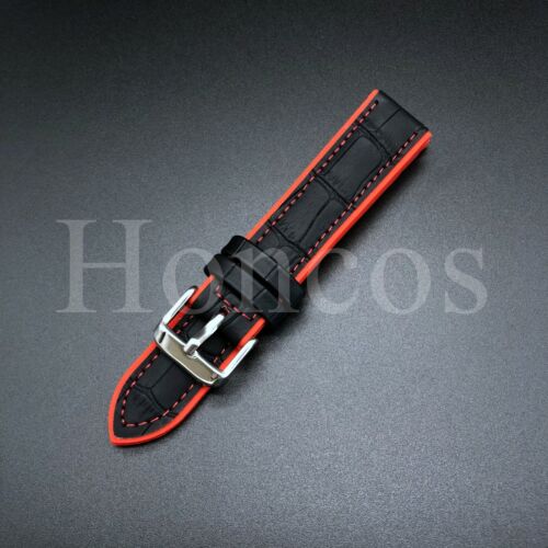 LA CORREA DE CAUCHO DE CUERO ROJO DE 20 MM SE ADAPTA A LA MISIÓN SWATCH X OMEGA A MARTE - Imagen 4 de 4