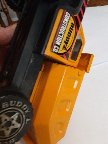 VINTAGE BUDDY L TRUCK YELLOW CONSTRUCTION CO Toy 1979 MACAU. R. - Picture 8 of 10