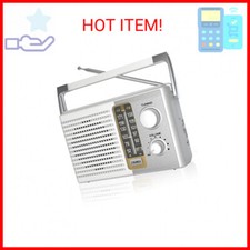 AM FM Radio with Best Reception, Portable Battery Operated Transistor Radios, He