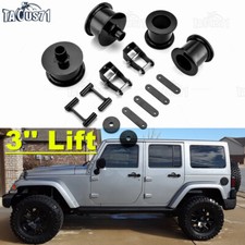 3 Front 3 Rear Full Lift Kit For Jeep Wrangler Jk Shock Extenders 2007-2018