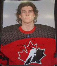THOMAS MILIC SIGNED 8x10 MATTE PHOTO TEAM CANADA WORLD JUNIOR WINNIPEG JETS (E)