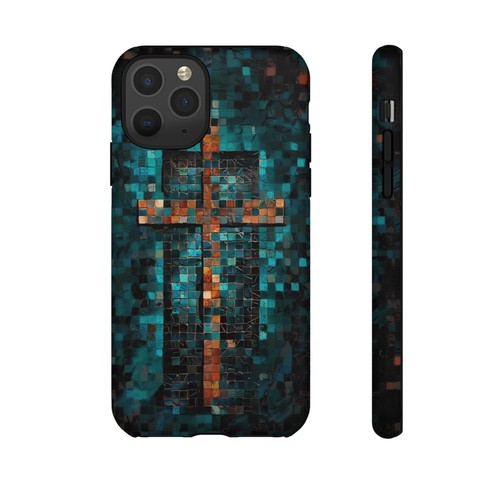 Phone Ink - Tough Case for iPhone Galaxy Pixel - Mosaic Christian Cross - 第 84/181 張圖片