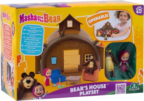 Masha E Orso - Casa Di Orso Playset Ricca Di Accessori E Con I Personaggi Artico - Foto 3 di 5