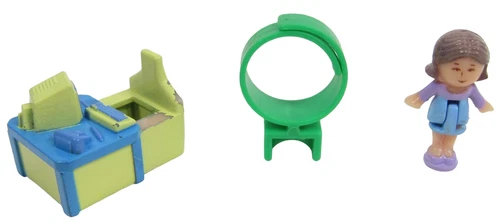 1989 Polly Pocket Vintage Pixie's Homework Ring Bluebird Toys