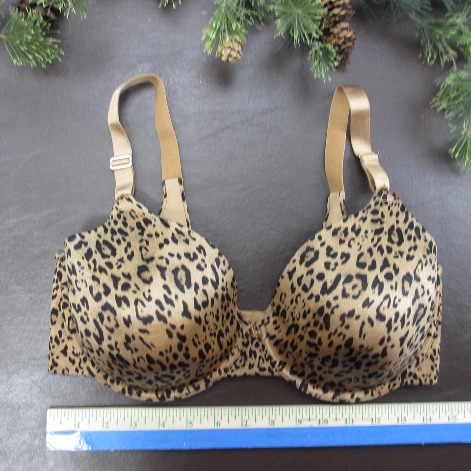 Sujetador Vanity Fair Talla 38DD Dorado Acolchado Con Aros Cierre Ajustable Espalda Foto 2 de 4