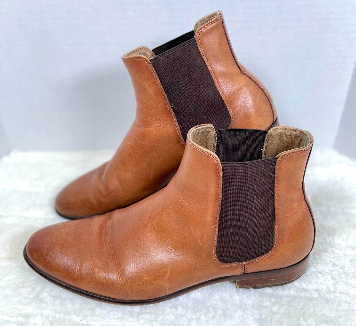 ALDO Mens Aradowen Chelsea Leather Boots Size 10.5 Brown 