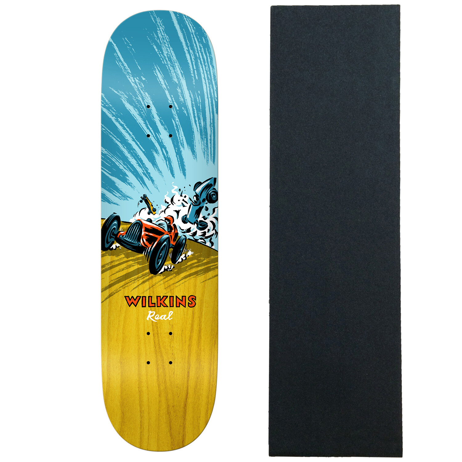 Real Skateboard Deck Jimmy Wilkins Racers 8.06