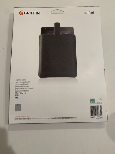 Griffin Elan Black Padded Sleeve for Apple iPad's 1st 2nd 3rd 4th Gen - Picture 2 of 2