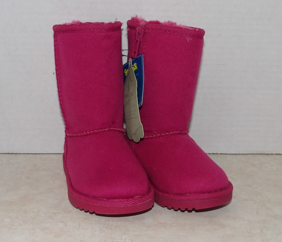 NOVO COM ETIQUETAS Botas de Pele Sintética e Estilo de Vida Sonoma Infantil Menina Tamanho 5 $39.99 - Imagem 2 de 4
