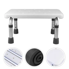 Camping Footstool Tub Transfer Bench Adjustable Bath Chair Shower Chair