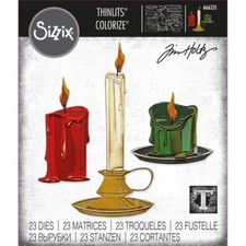 Tim Holtz Sizzix Thinlits Die ~ CANDLE SHOP, ...