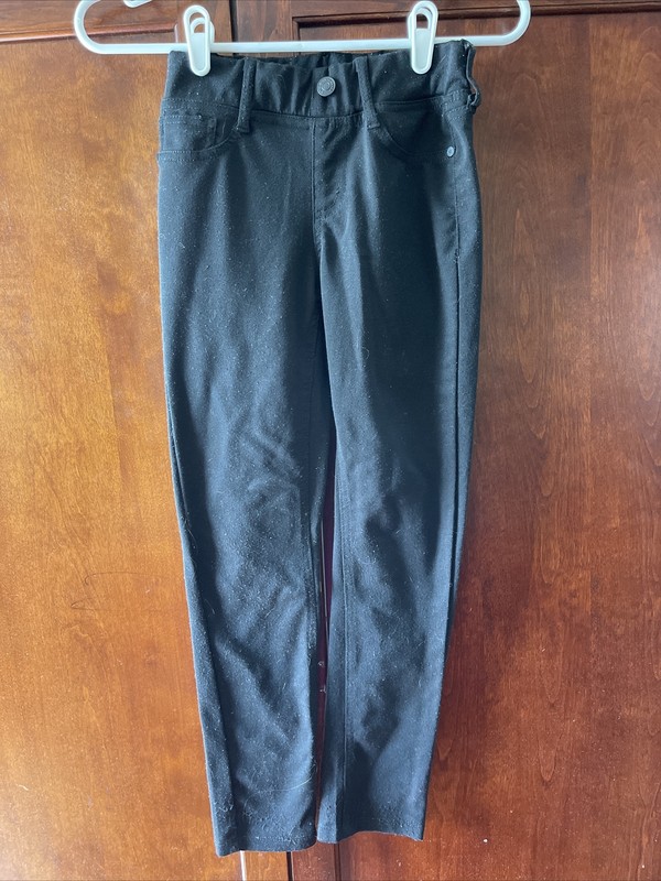 studio V girls black jeggings size 10
