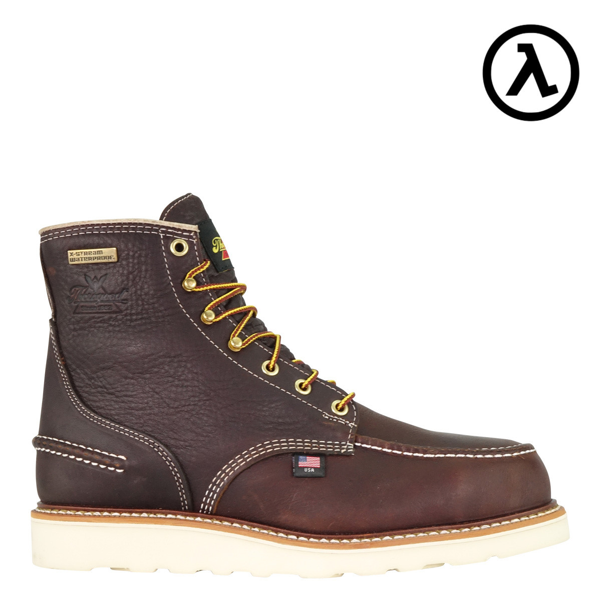 Thorogood Mens American Heritage 6 Moc Toe Waterproof Work Boots 814-3600 9 2E Thorogood 814-4203 American Heritage 6 main image 3