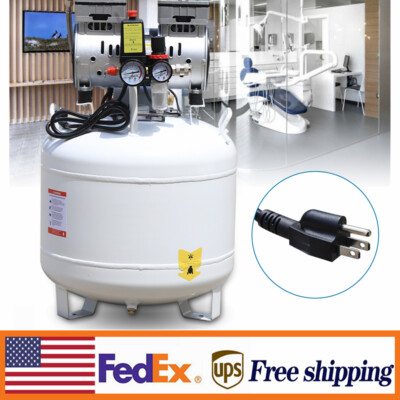 40L Dental Medical Air Compressor Silent   Air Compressor Oilless 115PSI