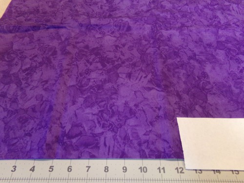 26" X 44" VINTAGE KRYSTAL MICHAEL MILLER PURPLE TONE-ON-TONE #6171 - Picture 2 of 3