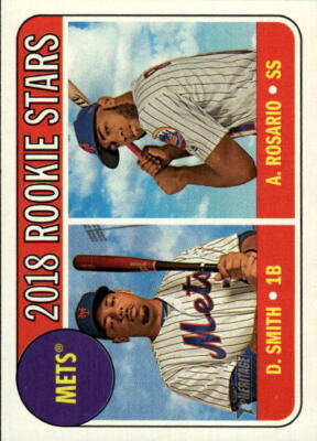2018 Topps Heritage Mets 2018 Rookie Stars Smith / Rosario #31 Mets 10J