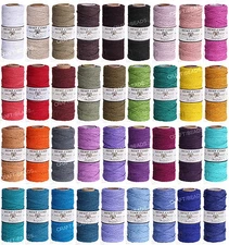 1MM Solid Polished Hemp Twine Hemptique Cord Macrame String 20lbs - 205ft Spool