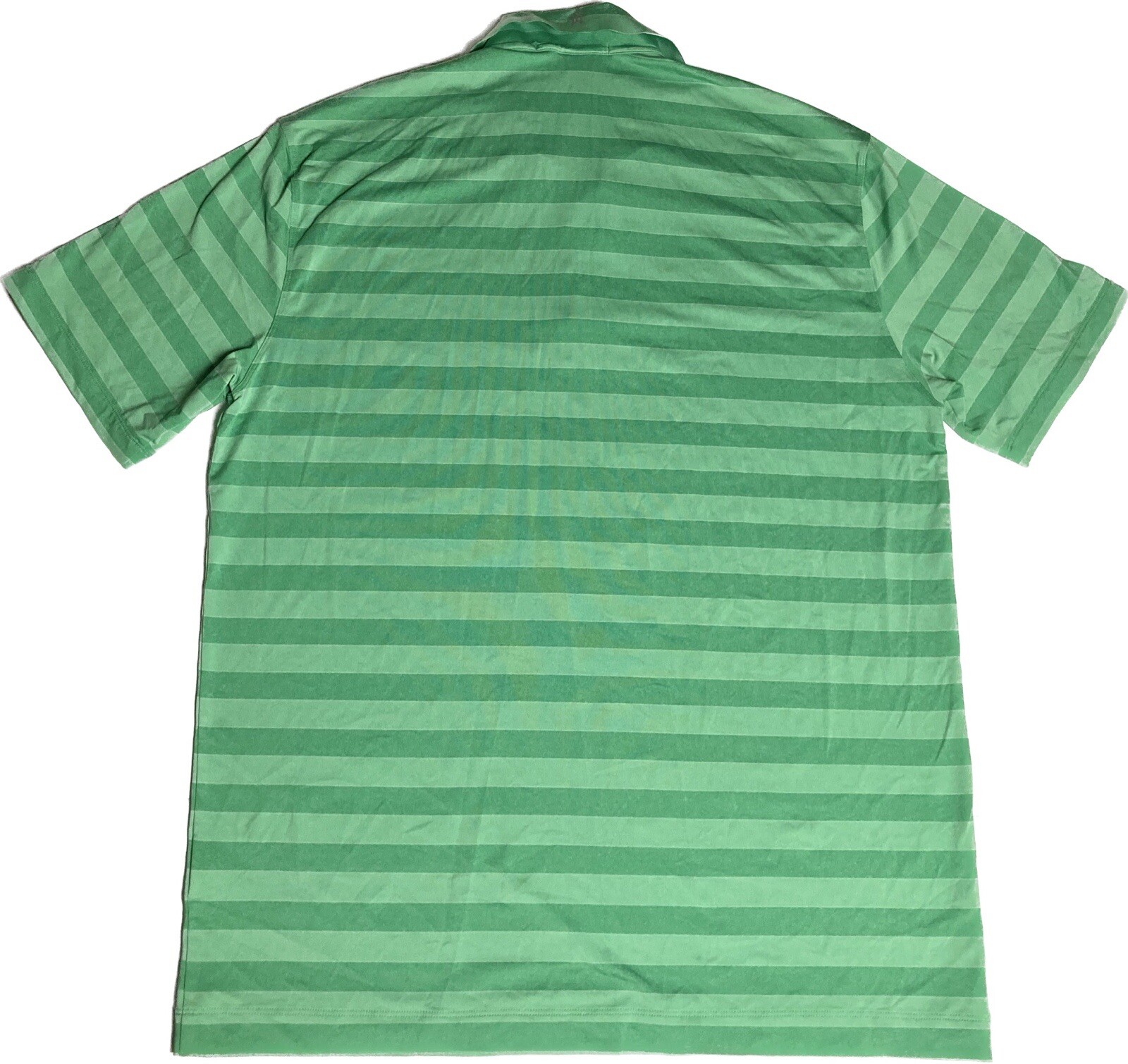 Nike Shirt Mens L Green Polo Short Sleeve Tiger Woods Collection Striped Dri-Fit thumbnail 11