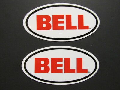 Two Bell Helmets Sponsor Logo Decals Helmet Stickers