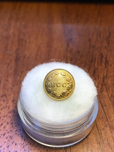 Civil War Utica Citizen Corps UCC inside a Wreath Cuff Button