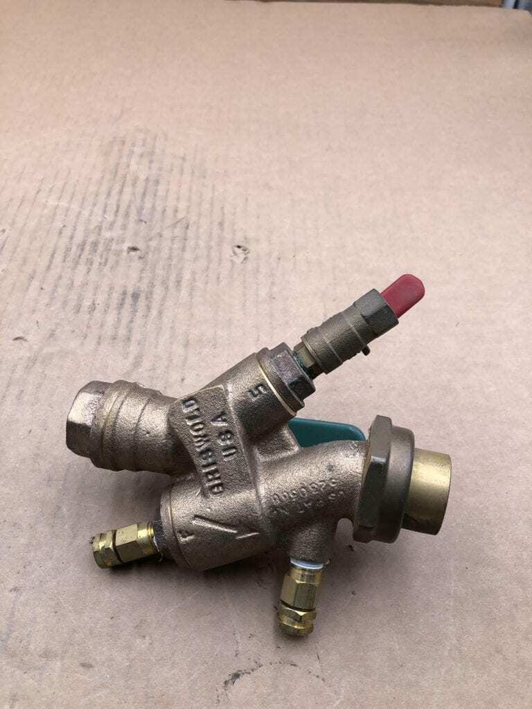 Griswold Controls 3062BFF0 Bronze Combination Strainer Ball Valve 0.55GPM 3/4\