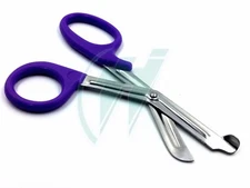 Scissors 7.5" Shop Shears Offset Utility Cutting Notch Workshop Tool Stainless