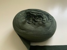 Fabric Ribbon: Thin, Stretchy, Olive Green Roll
