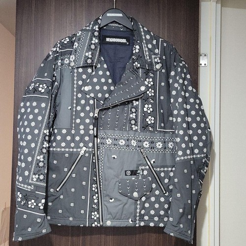 NEIGHBORHOOD BANDANA CHOPPED RIDERS Jacket / C-JK 221SPNH-JKM02 Men's S size - Picture 5 of 8