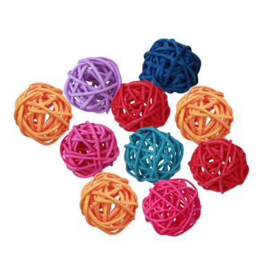 Budgie Toys Parrot Jouet Balle Perroquet Takraw De Bébé Boules officiel Rotin