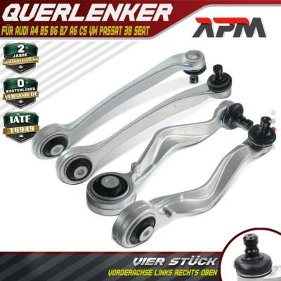 4x Querlenker Vorne Oben Links Rechts für Audi A4 8D2 8E2 8EC 8D5 8E5 8ED A6 4B