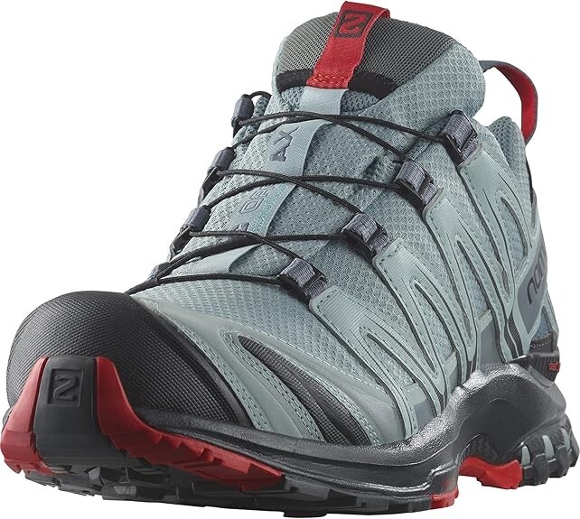 Salomon XA Pro 3D GTX v9 Uomo Taglia:12 Scarpe Grigio Rosso Escursionismo Trail Outdoor NUOVE
