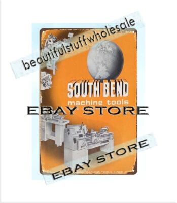 1966 milling machine TOOLS LATHE tin sign industrial engineering workshop