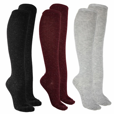 Stock 3pcs Knee Rib Socks Socks Socks Women TOOCOOL D8003