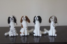 Needle Felted Springer Spaniels Handmade and unique Free UK Postage