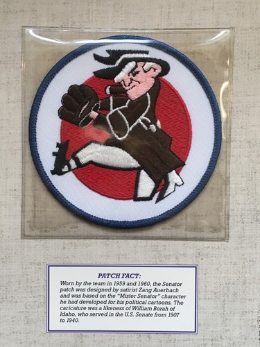 1960 WASHINGTON SENATORS OFFICIAL MLB BASEBALL THROWBACK PATCH WILLABEE WARD - Picture 6 of 8