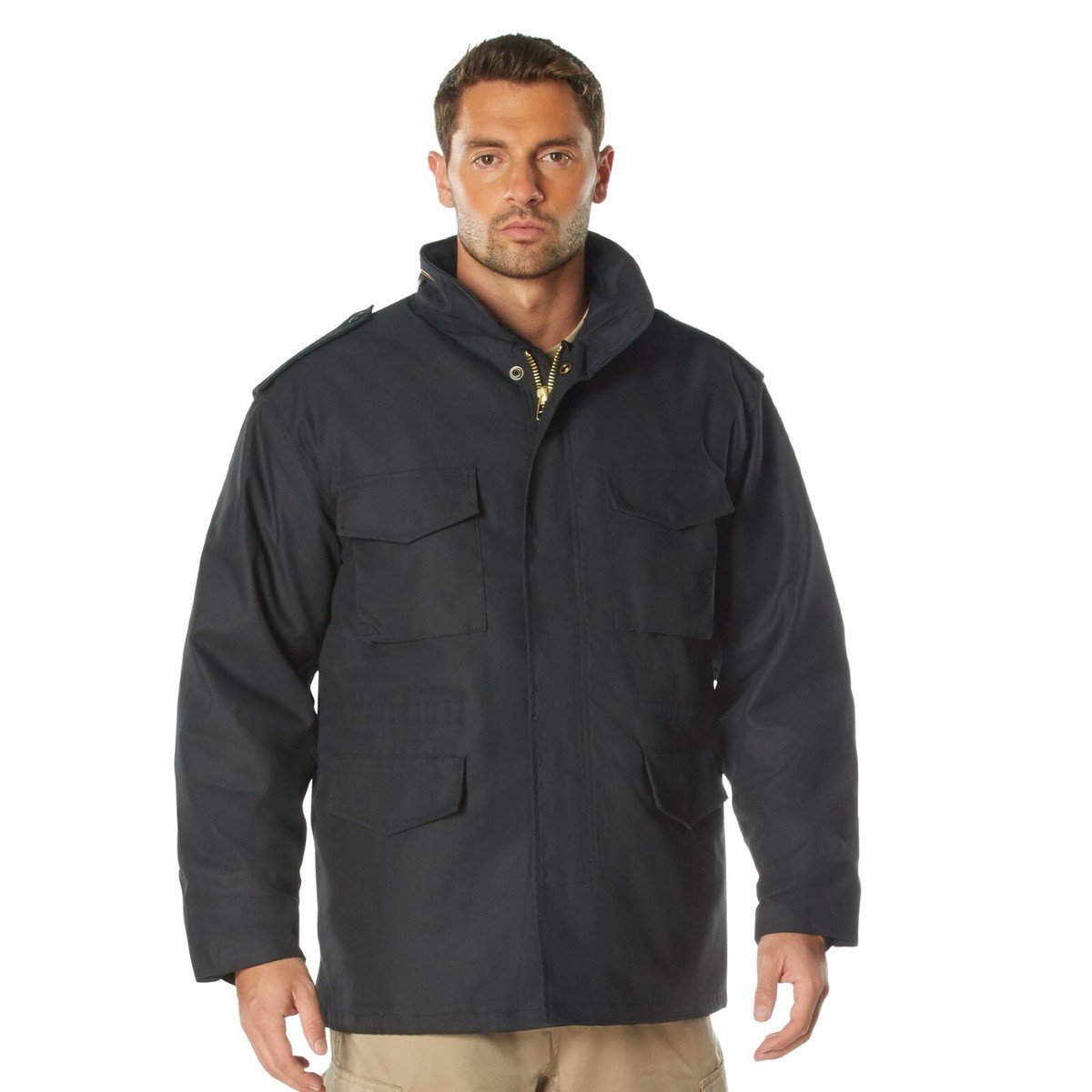Rothco Black M-65 Field Jacket with Removeable Liner | eBay
