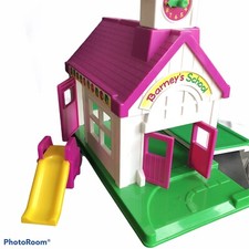 Vintage Barney  s School Playset With Slide And Easel