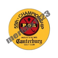 1973 PGA Championship Canterbury Golf Ball Marker  HAT CLIP
