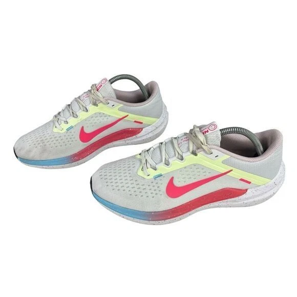 Nike Winflo 10 Blanco Hyperpink Volt Zapatos para Correr para Mujer Talla 10 Foto 3 de 4