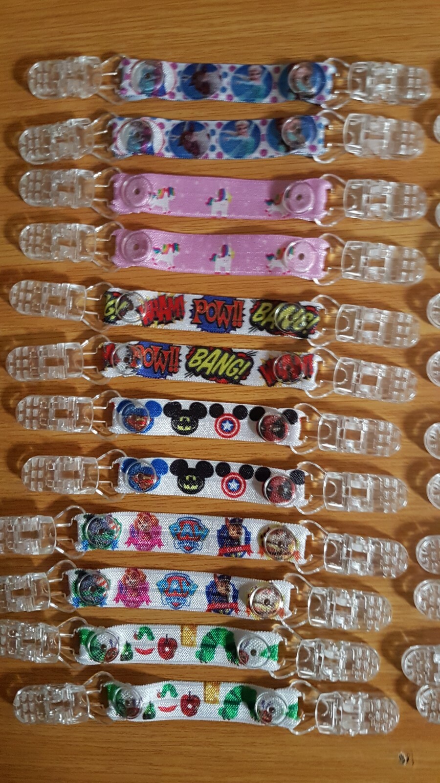 Mitten Glove Clips. Clip to Coat No More Lost Gloves Elasticated Boys Girls image 3