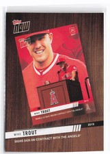 Mike Trout #TNR-1 2020 Topps Topps Now Review 2019 Los Angeles Angels