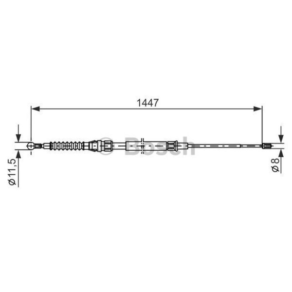 Bosch Handbremsseil Bremsseil Hinten Links Rechts Passend FüR VW Golf VI-image