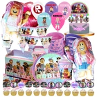 Party Supplies birthday decoration balloon topper banner roblox cupcake GIRL