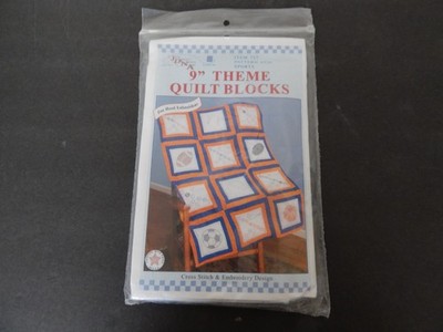 Jack Dempsey Theme  9'' Square Quilt Blocks--Sports--Item 737; Pattern #536--NEW