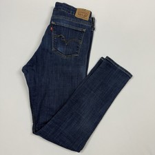 Levis 711 Skinny Jeans Womens Size 31 W31 x L30 Blue Denim Mid-Rise
