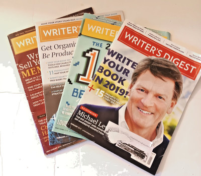Writers Digest LOT OF 4 May/June 2018 Feb 2017 Jan 2019 July Aug 2010