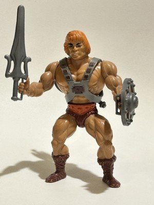 He Man Top Toys Argentina Orange Hair Hard Head Complete Masters or The  Universe