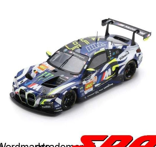 Spark "VR46" BMW M4 GT3 - Team WRT - 2024 24hr Le Mans 1:43 Diecast Car S9149 - Image 2 of 3