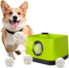 Automatic Dog Ball Launcher: Upgraded Auto/Manual Pet Ball Thrower Toy for Dog I